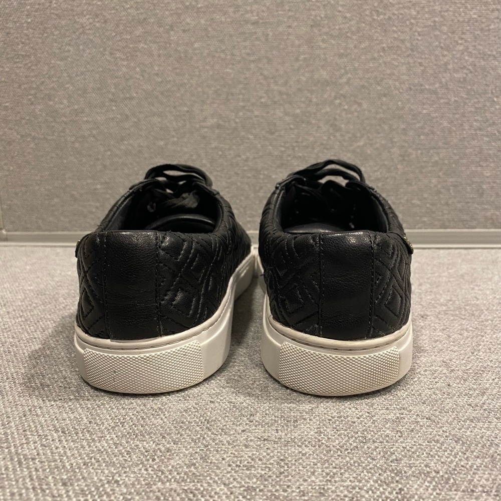 Tory Burch Marion Black Quilted Men's Sneakers size 10 - Picture 4 of 8